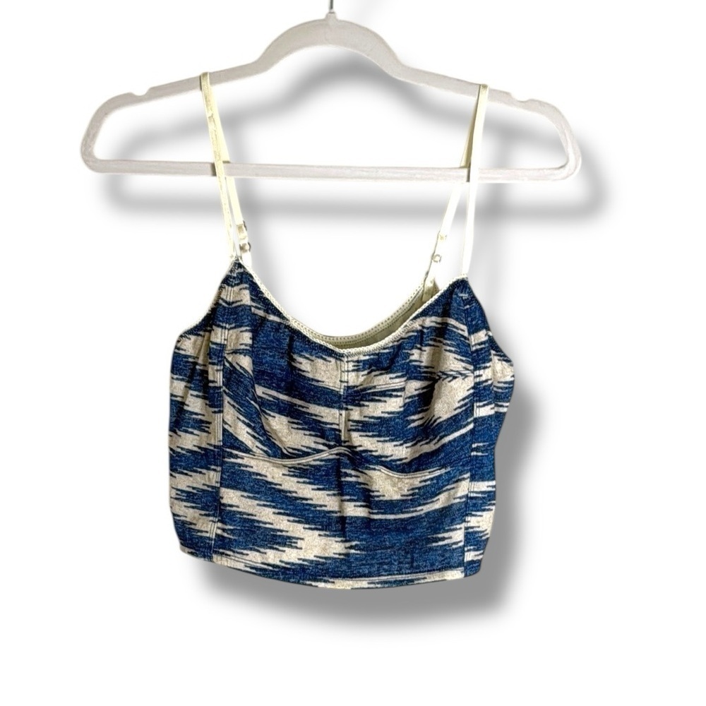 NWT Denim & Supply Ralph Lauren Southwestern Print Cropped Tank Large Festival